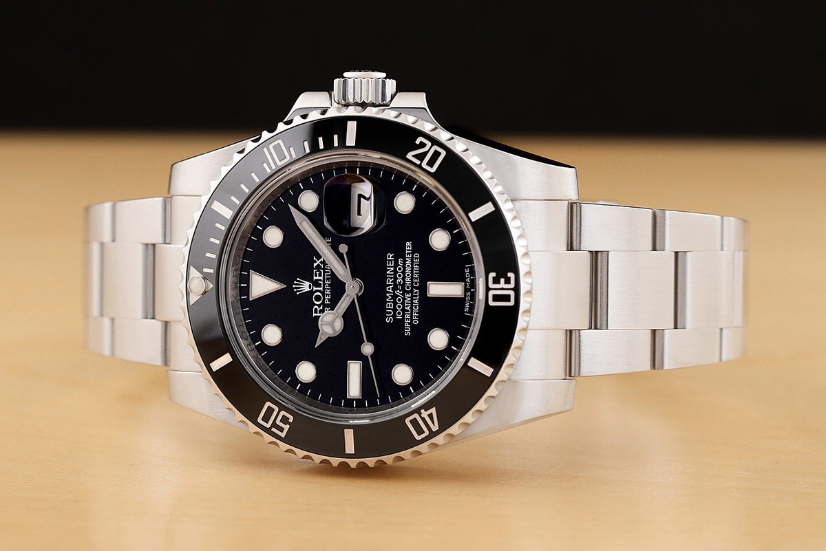 2015 CARD ROLEX MENS SUBMARINER DATE 116610LN CERAMIC STEEL BLACK