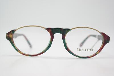 Vintage Brille Marc O Polo 0093 Mehrfarbig Gold Oval Brillengestell eyeglasses