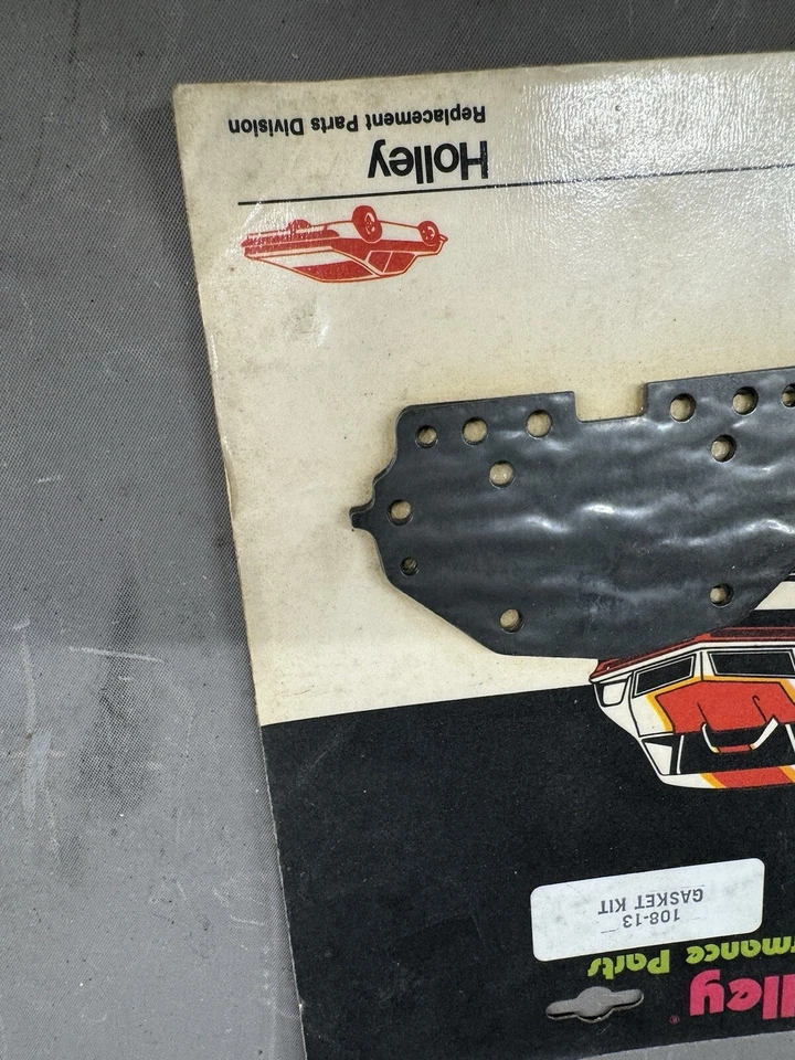 Junta de placa de medición Holley Performance vintage nueva de colección Chevy Ford Dodge Plymouth Foto 3 de 4