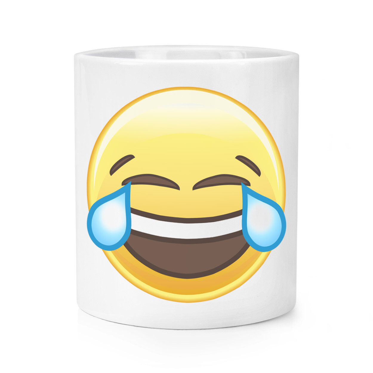 Laughing Crying Emoji Makeup Brush Pencil Pot - Funny Smiley Face