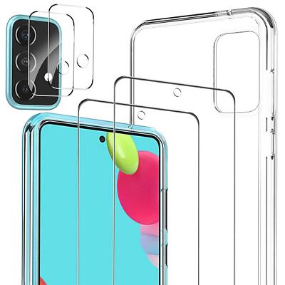 5in1 Schutzhülle Kamera Glas Schutz Folie Schutzfolie Handyhülle Slim Cover Case