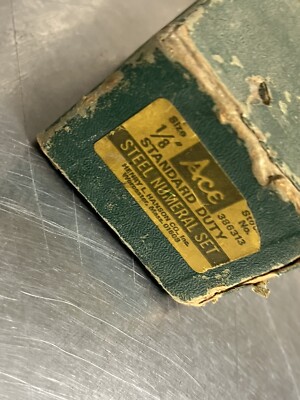 ace numeral punch set number punches 1/8  386313