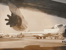 LUFTHANSA BOEING 727  AVION DE LIGNE AVIATION AERONAUTIQUE 24 x 18 cm