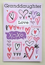 Happy Birthday Granddaughter /Greeting Card Large Format incl. Envelope 8 5.5" 