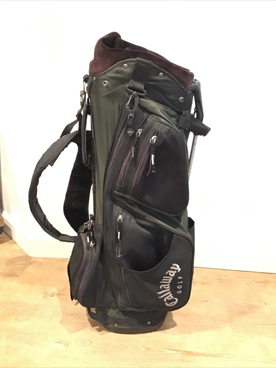 Callaway Big Bertha キャディバッグ 黒 CALLAWAY BIG BERTHA 8-WAY DIVIDER GOLF STAND BAG BLACK GREEN