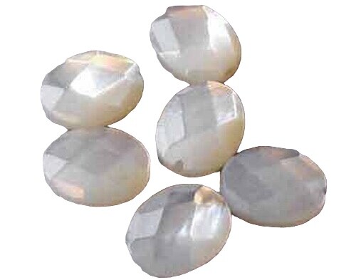 流行中ビーズアイテム☆Gemstone Pearl Beading (2type)/usite Sparkle Faceted Natural Mother of Pearl Beads | 9x7mm | 6