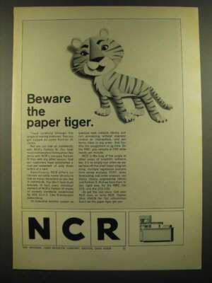 1966 NCR Fortran IV Ad - Beware the Paper Tiger