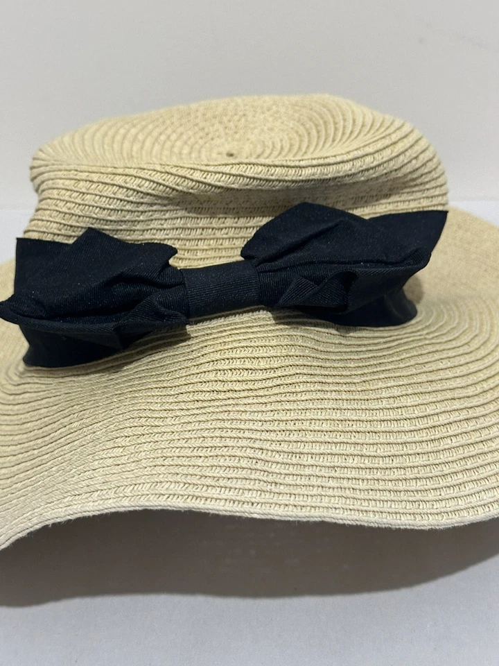 J. Sombrero de paja Crew grande Sun Beach bronceado Foto 2 de 4