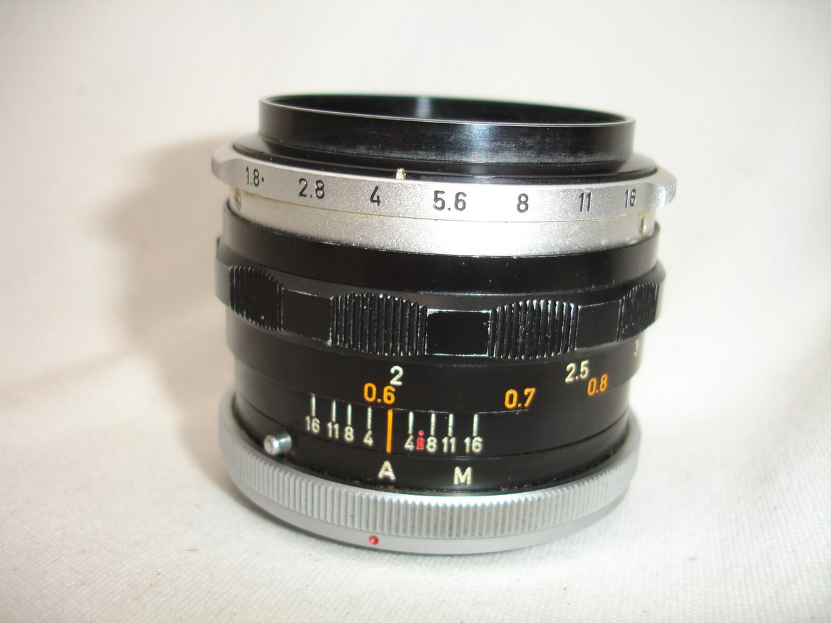 Canon 50mm f/ 1.8 lens, FL mount, Manual Focus sn886134 | eBay