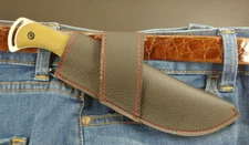 ESEE 3 RC 3 CROSS DRAW Hunting SHEATH KNIFE BLACK leather  HANDMADE CASE SHEATH