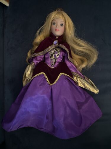 Brass Key Disney Sleeping Beauty Aurora Purple Dress 16" Porcelain Doll - Picture 2 of 9