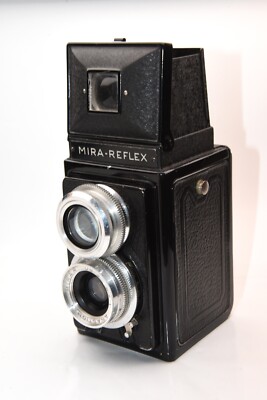 Vintage ATOMS France MIRA-REFLEX 6x6 Bi-Objektiv Kamera