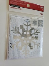 Recollections Christmas Reversible Sequin Snowflake Scrapbooking sticker