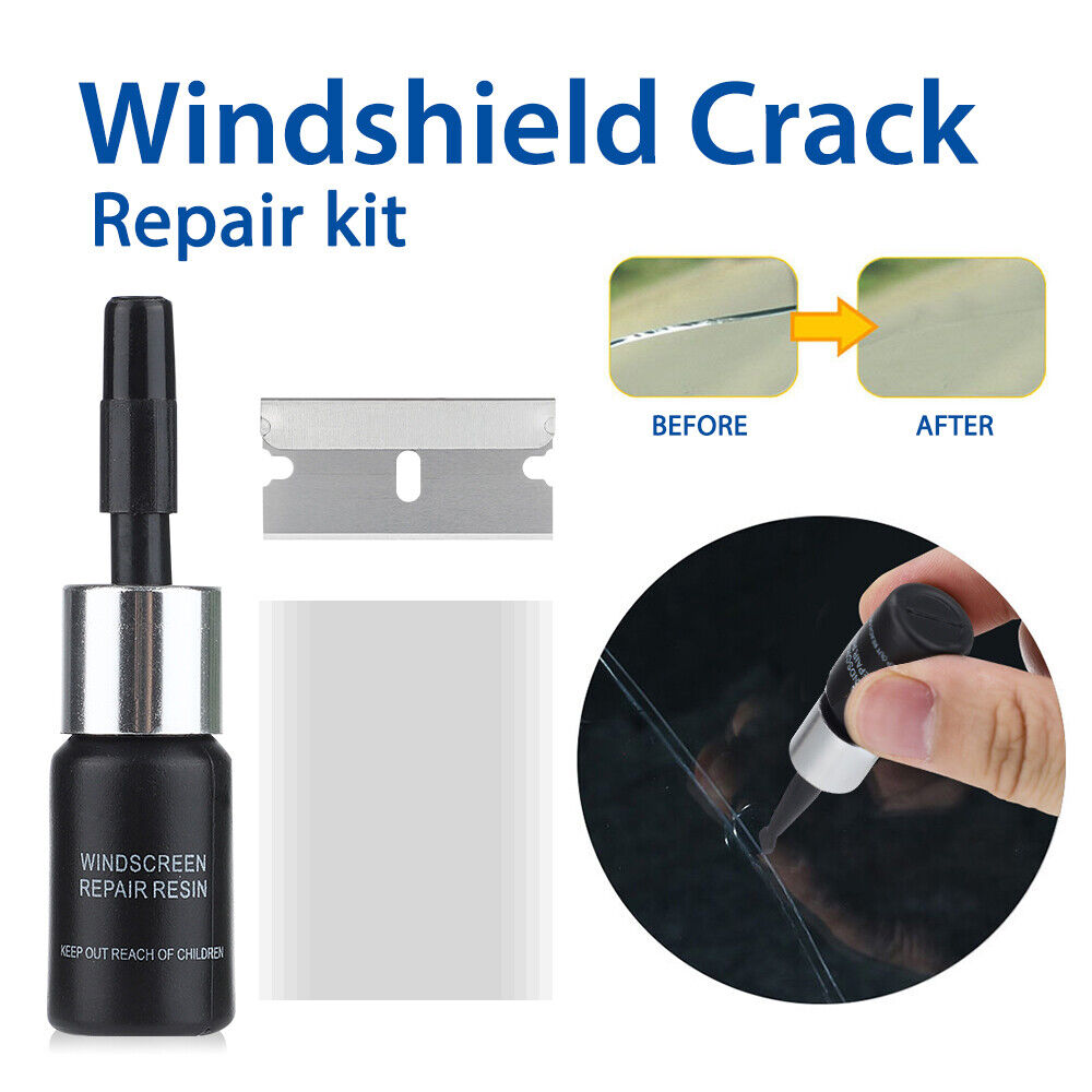 5-Pack Auto Glass Nano Repair Fluid Car Windshield Resin Crack Tool Kit  Crack US