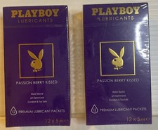 Lot Of 2-Playboy Passion Berry Safe Water-Based Lube PH Balance - Exp See Photos