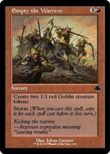 Retro EMPTY THE WARRENS x4 mtg NM-M Dominaria Remastered 4 Common
