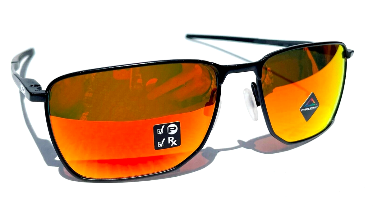 NEW Oakley EJECTOR Light Steel POLARIZED PRIZM Ruby Lens Sunglass
