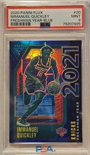 2020 Panini Flux RC #20 IMMANUEL QUICKLEY Freshman Year-Blue PSA 9 MINT 46/99