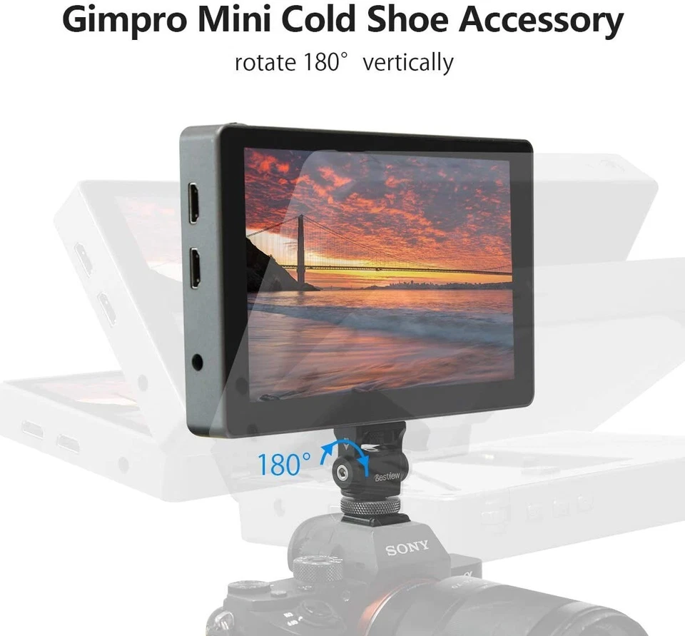 Desview R7 7'' On-Camera Touchscreen Field Video Monitor 4K HDMI 1000nits 3D LUT - Image 4 of 4