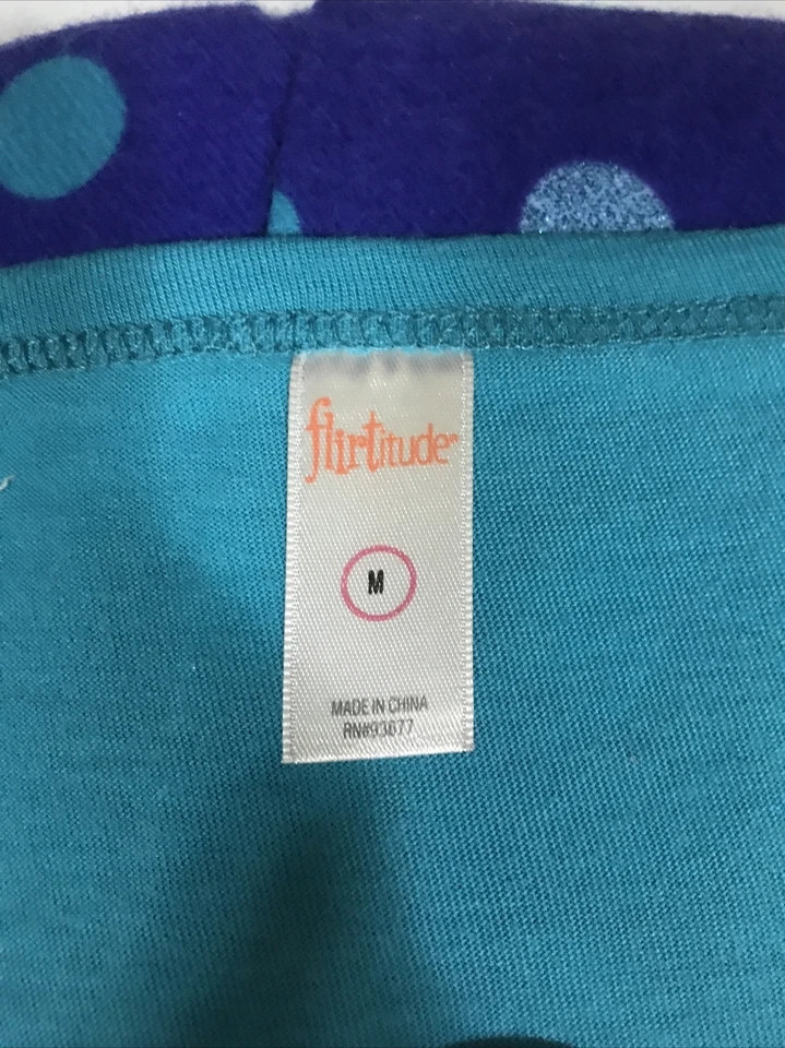 Conjunto de pijama para mujer Flirtitude talla M azul nuevo con etiquetas (7-tw-86) Foto 2 de 4