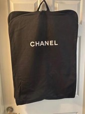 CHANEL Black Canvas Garment Bag 23 1/2" W x 64 1/2" L