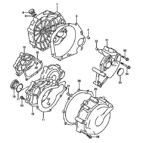 Vis Allen Inox Qualité Premium pour Moteur GSXR 1000 01-06