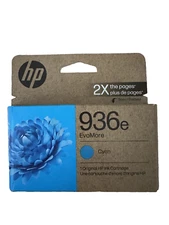 Original HP 936e Cyan EvoMore Ink Cartridge | Works with HP OfficeJet 9120