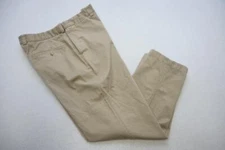 Duluth Trading Co. Twill Chino Pants Rugged Khakis Flat Beige Mens Size 38 x 32
