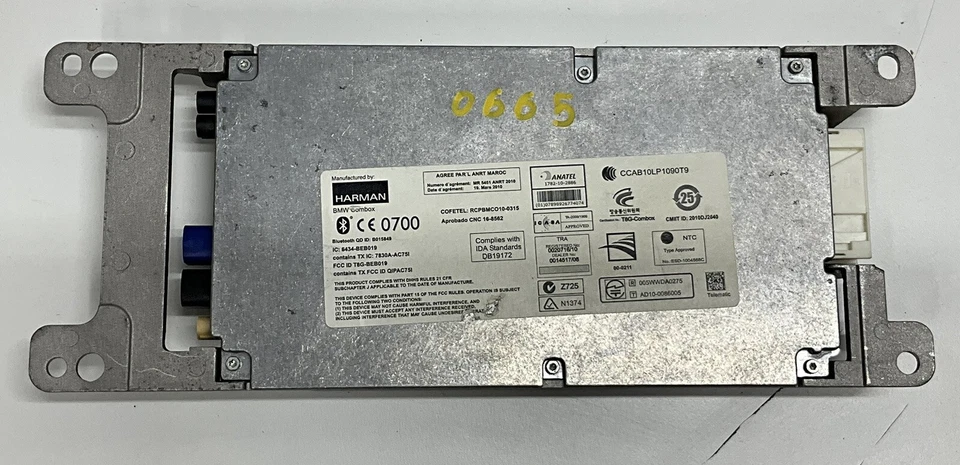 BMW 528I 2012 módulo de control Bluetooth OEM 6434BEB019 Foto 4 de 4