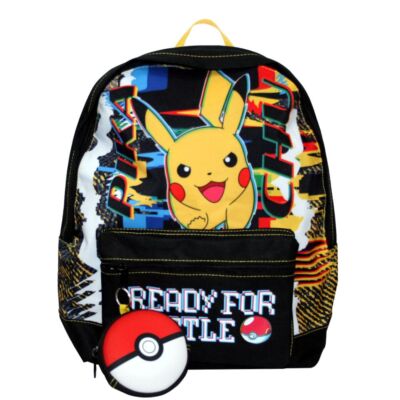 Schul-Rucksack Pikachu schwarz | 40 x 32 x 15 cm | Pokemon | Tasche