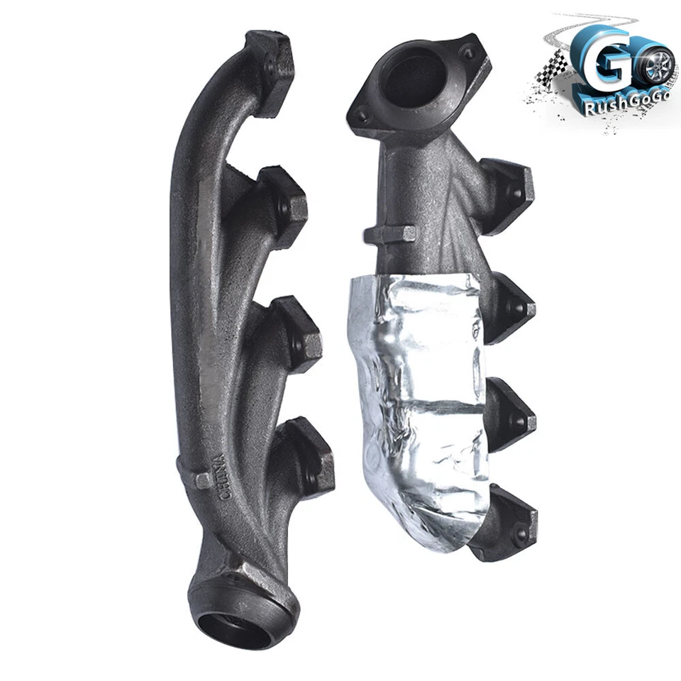 Juego de colectores de escape diestro+derecho para Ford F150 F-150 5,4 L V8 2004 2005 2006 2007-2012 Foto 3 de 4