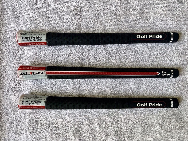 Golf Pride Tour Velvet ALIGN Golf Grips (3) Standard Size !!! Brand New !!!