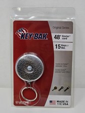 KEY-BAK Original Series Retractable Key Holder, 48" made with Kevlar Cord - New