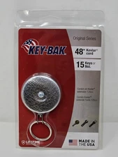 KEY-BAK Original Series Retractable Key Holder, 48" made with Kevlar Cord - New