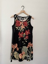 Tommy Bahama Dress Shift Silk Floral Tropical Hawaiian Resort S Vintage 90s Y2K
