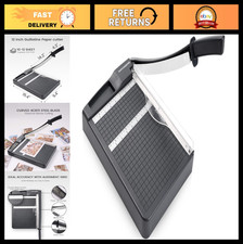 Heavy Duty 12" Paper Cutter Trimmer - Guillotine Slicer with Safety Guard, 12 Sh