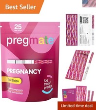 Easy-to-Use 25 Count Pregnancy Strips - Instant Results with 99.8 Accuracy