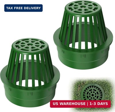 4 Inch Atrium Drain Grate, Outdoor Drain Cover for 4 in. Sewer and Drain Pipe Fi