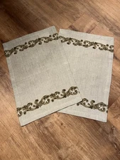 Two GG Collection/Gracious Goods Special Order Guest Towels Discontinued 15x22