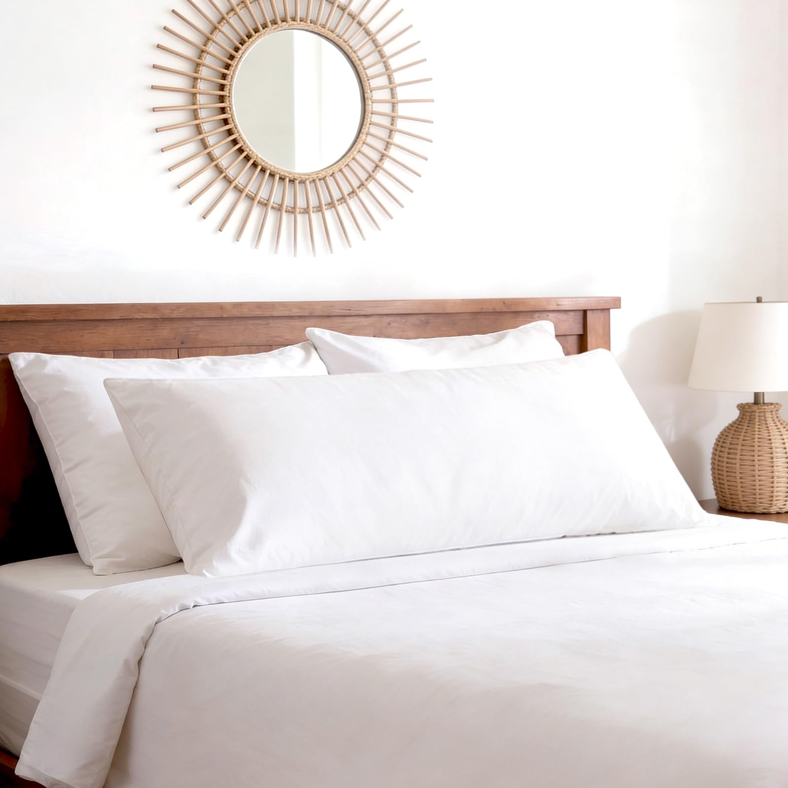 Cover For Bed - White, 400 Thread Count 100% Long Sta...