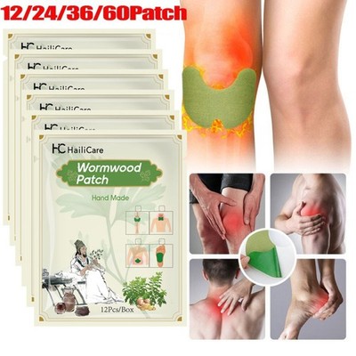 120X Pain Relief Patches Herbal Wormwood Pain Patch for Knee Back Neck Shoulder