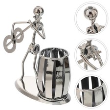 Guitar Decor Iron Musician Guitar Pen Pencil Holder Desk Accessories
