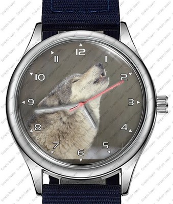 Howl Of The Wild White Wolf einzigartige Unisex schöne Armbanduhr UK SCHNELL