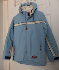 Obermeyer Ski Jacket Juniors 14 Blue Hydro Block Weather X System Snowboard