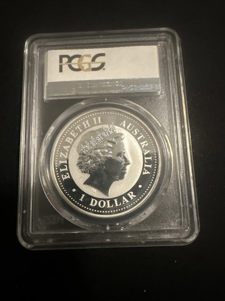 2008-P Australia Kookaburra $1 Silver PCGS mS69 - Image 2 of 3