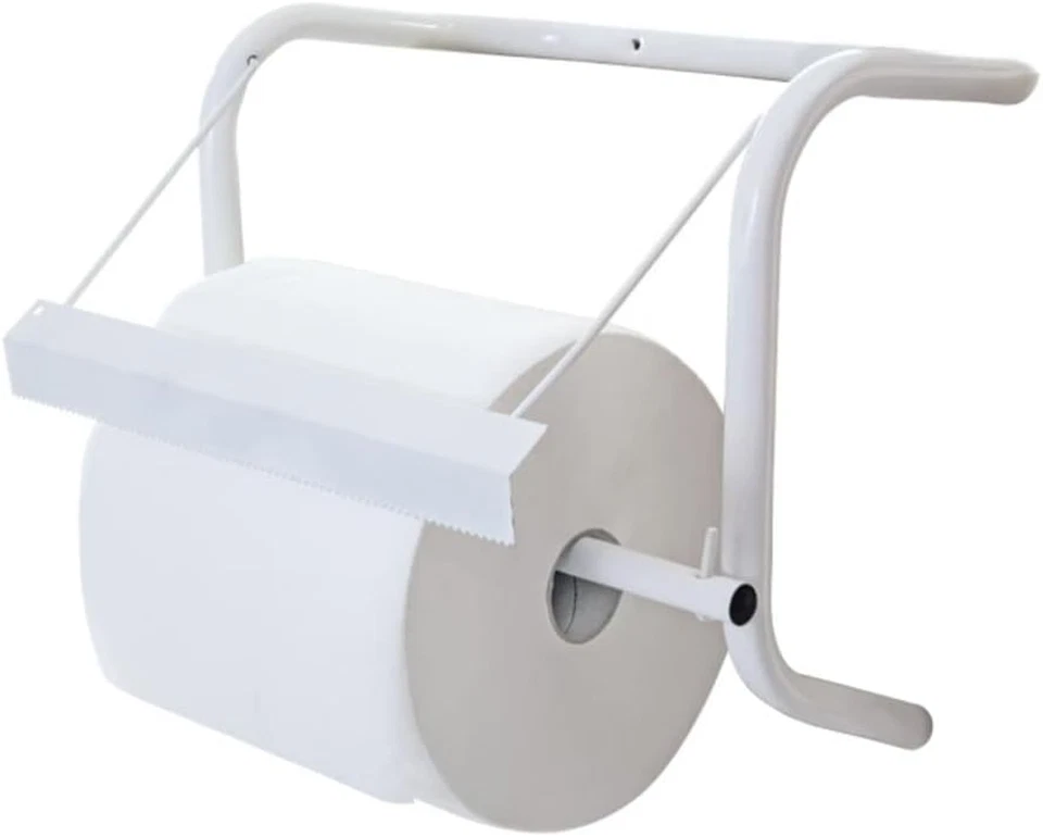 Portarotolo a Parete, 39X42 Cm, Bianco, Industriale Casa a Muro - Immagine 4 di 4