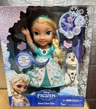 DISNEY FROZEN SNOW GLOW ELSA DOLL LIGHTS UP AND SINGS "LET IT GO"