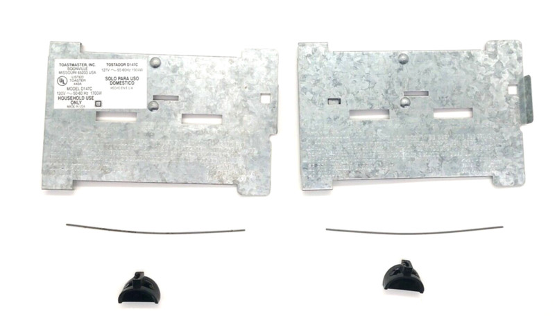 Toastmaster D147C Toaster Parts Crumb Trays +Wires. 2 Knobs
