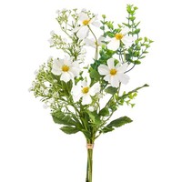 KüNstlicher Cosmea-Mixstrauß, 2Er Set, Farbe Weiß, HöHe Ca. 55 Cm