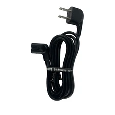 New Samsung 3903-001117 TV Power Cord – C7 Figure-8 Angled Plug – Black